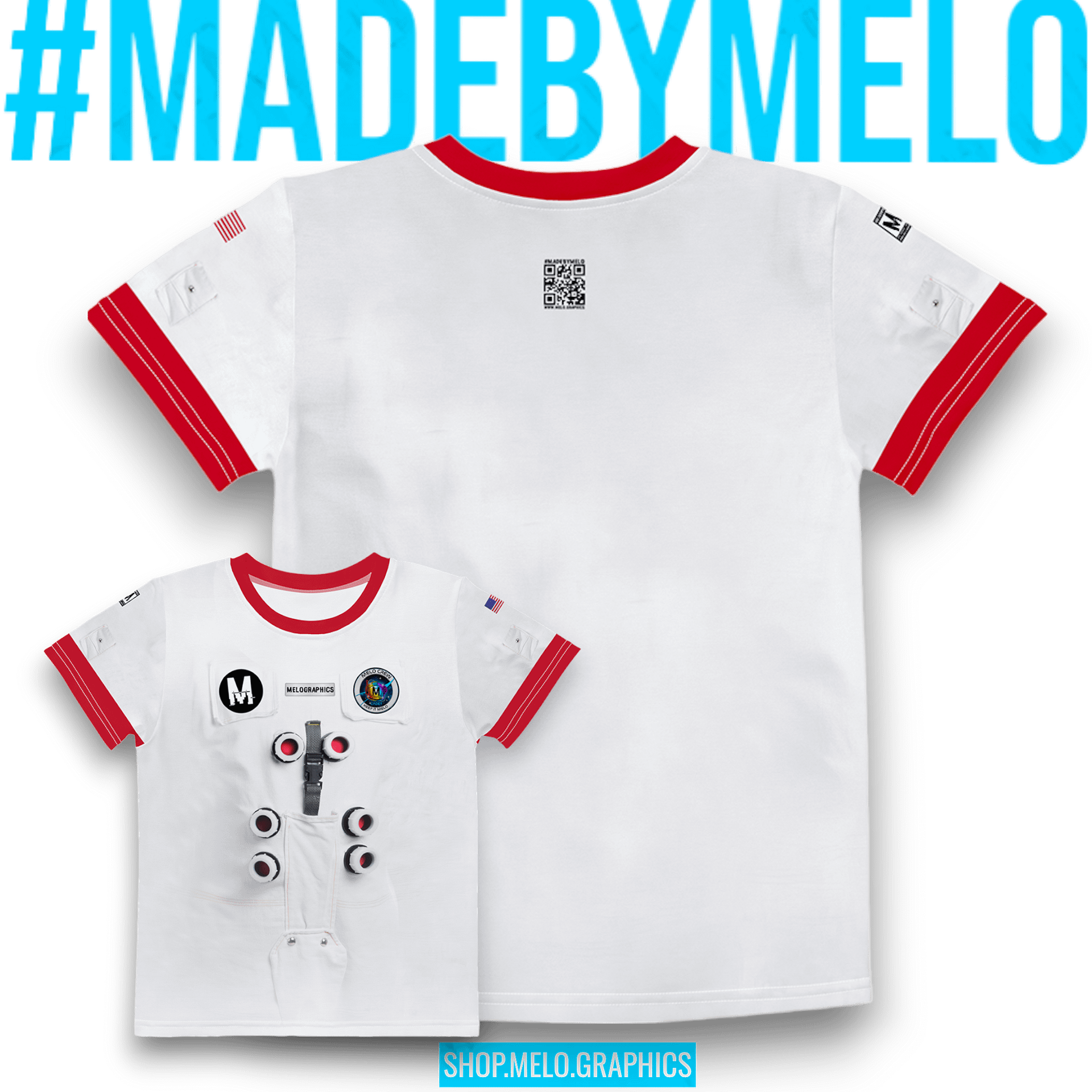 Astronaut Suit: #MeloCrew Junior Cadet - Ultimate Toddler T-Shirt | #MadeByMELO product image (1)