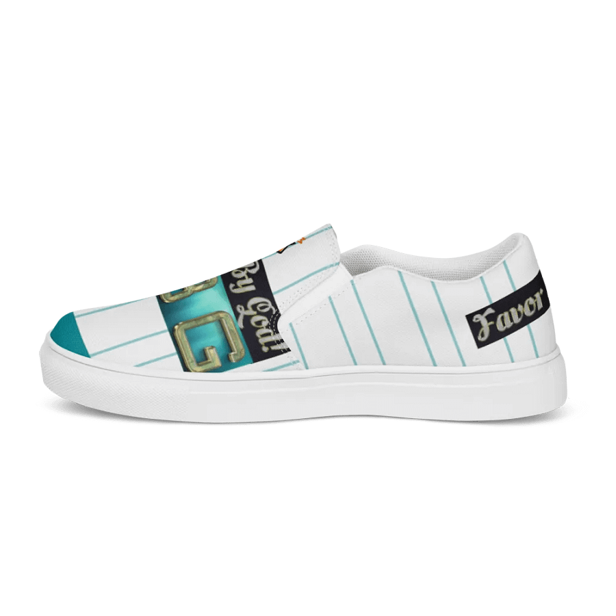 BBG Light Green Striped Men's Slip Ons product image (4)