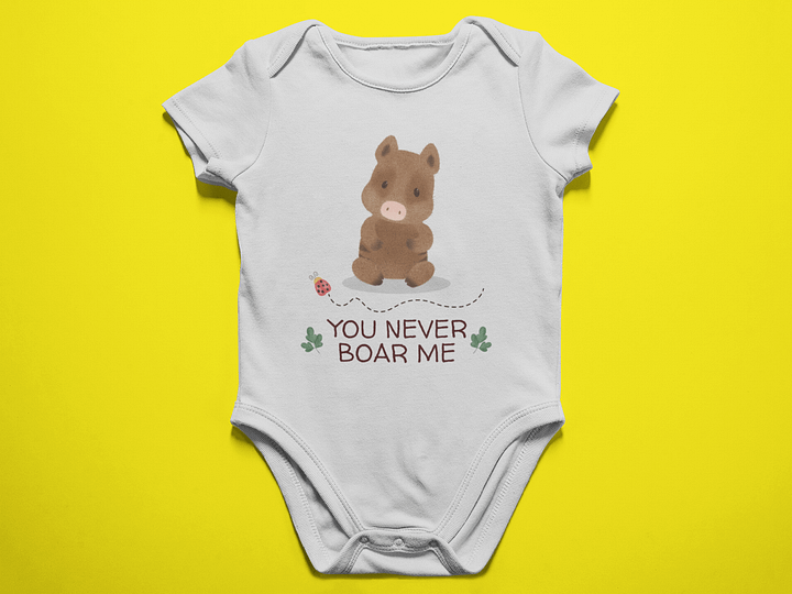 You Never Boar Me - Baby Bodysuit Onesies for Boys and Girls product image (1)