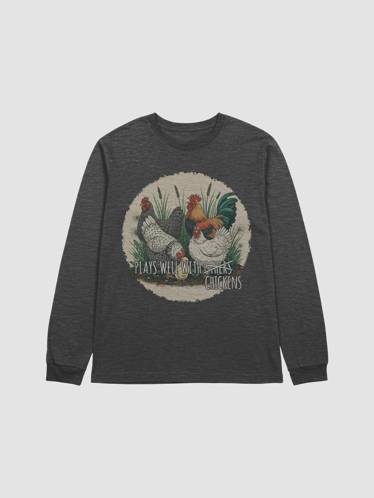 Plays Well With Chickens - Unisex Long Sleeve T-Shirt product image (17)