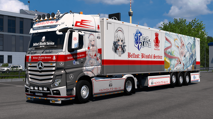 [ETS2] HMS Belfast (Blissful Service) - Azur Lane [Combo Skin] product image (4)