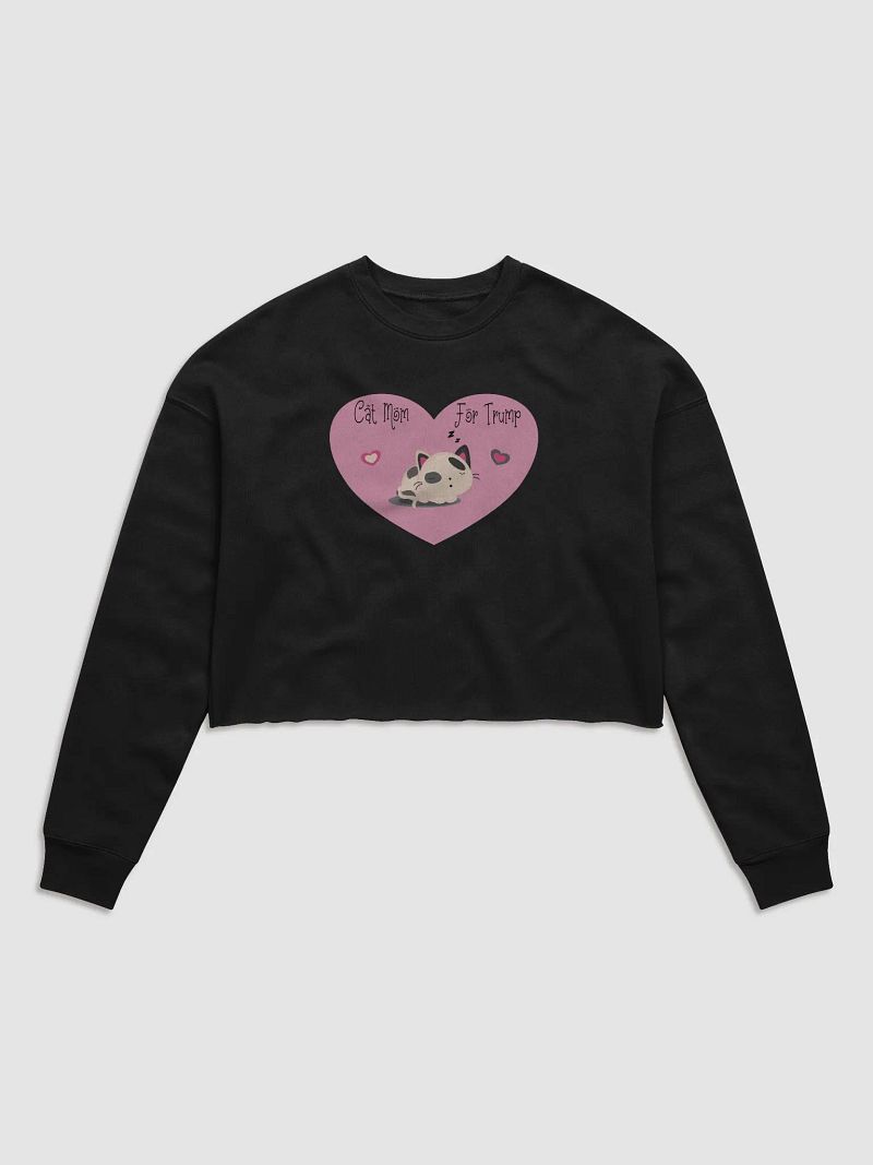 Cat Mom For Trump Crop Top