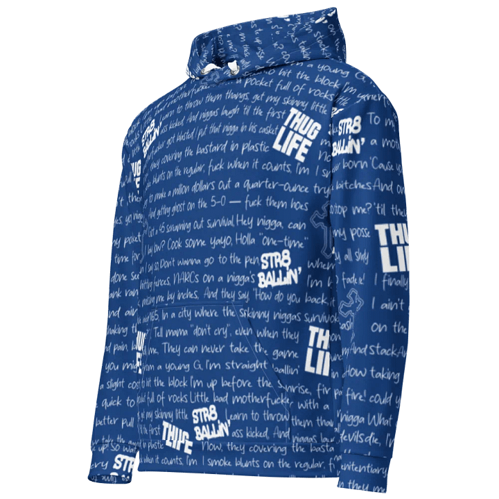 Str8 Ballin' - 2Pac - BLUE - Unisex Hoodie product image (1)