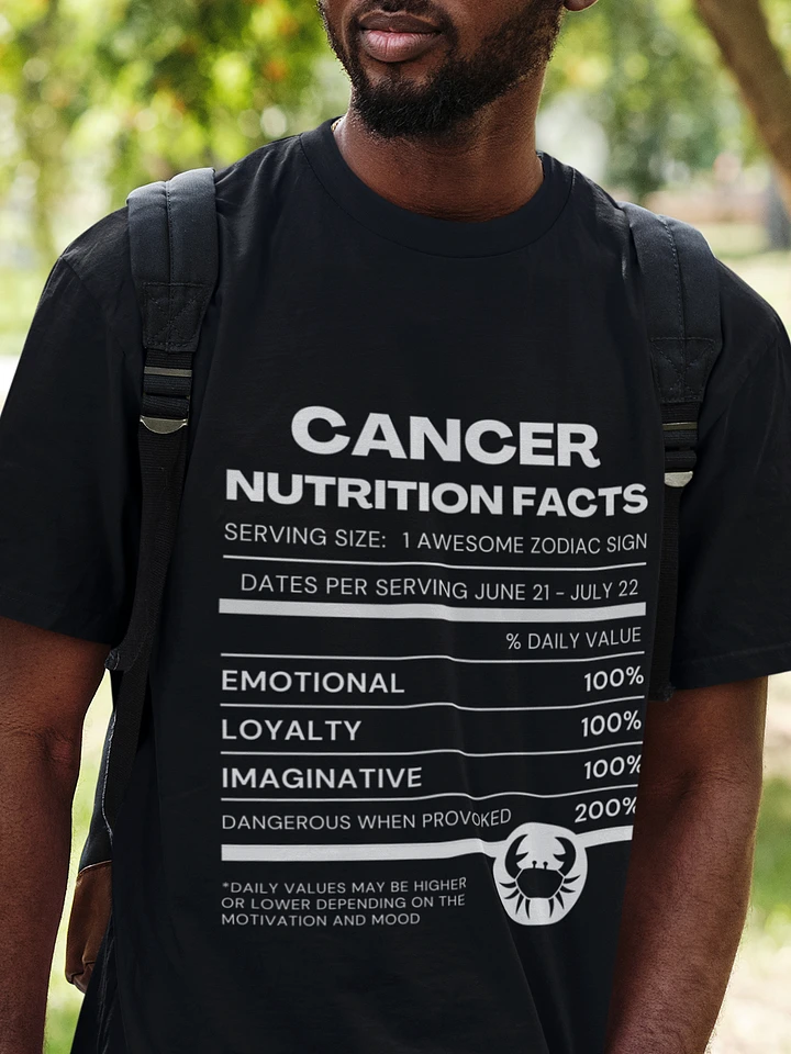 Cancer Nutrition Facts T-Shirt product image (1)
