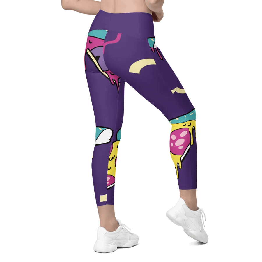 Whimsical Pizza Party Leggings product image (9)
