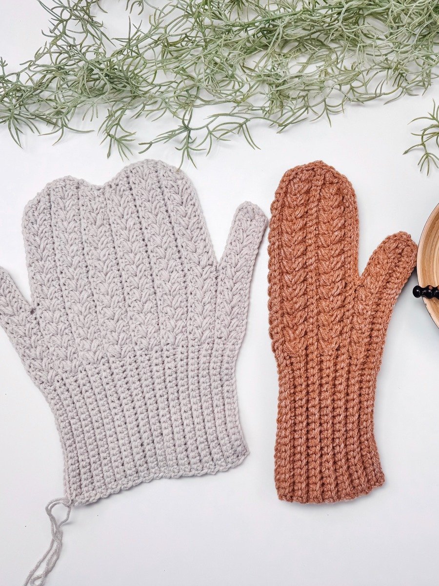 Winter Wheat Crochet Mitten Pattern (6 sizes) product image (3)