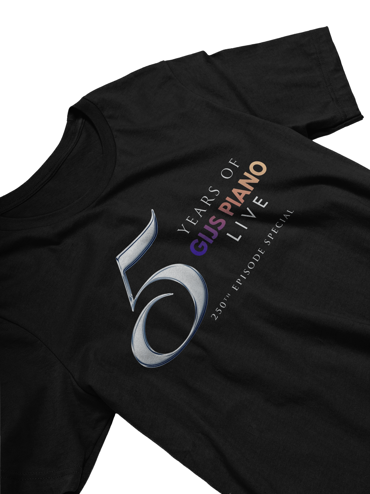 Gijs Piano LIVE 5th Anniversary Bella+Canvas T-Shirt product image (6)