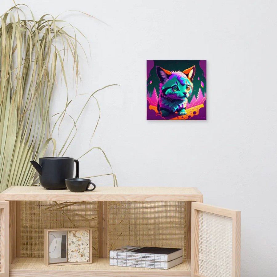 Cute Cat Digital Painting - v7 product image (9)