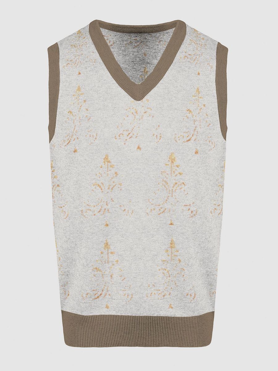 Customizable Jacquard V-Neck Vest product image (3)