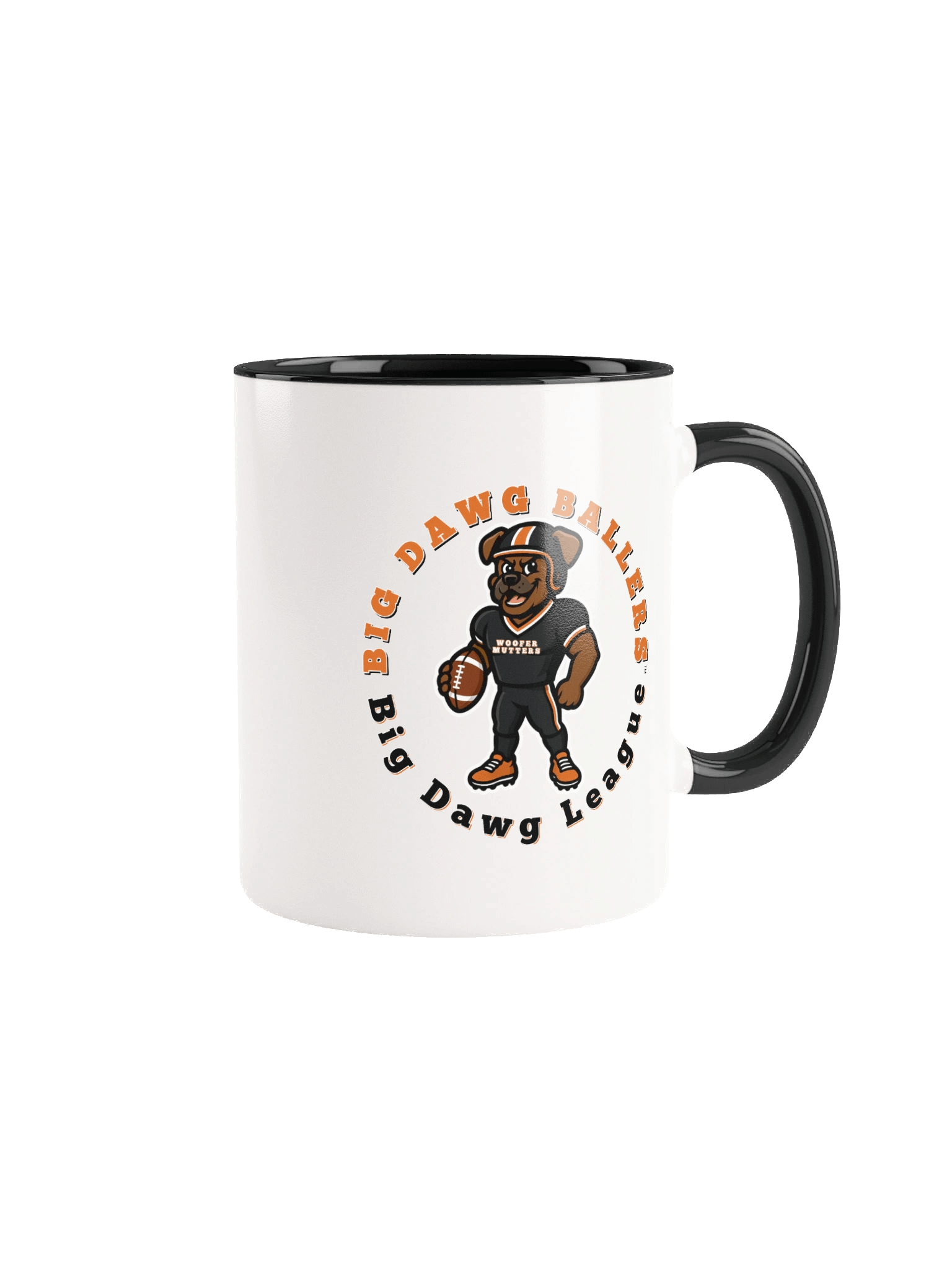 WooferMutter™ Ballers Be Ballin Football Mug - Boxer Dawg product image (4)