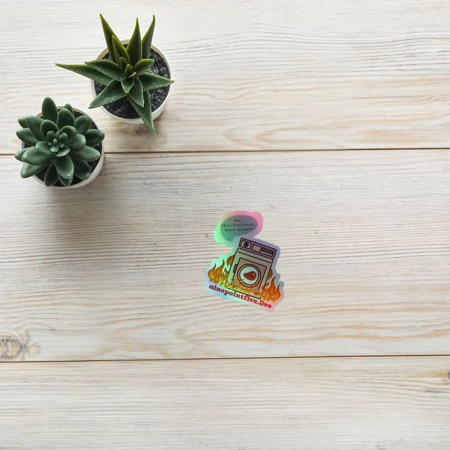 Holographic Steak In The Dryer Sticker product image (8)
