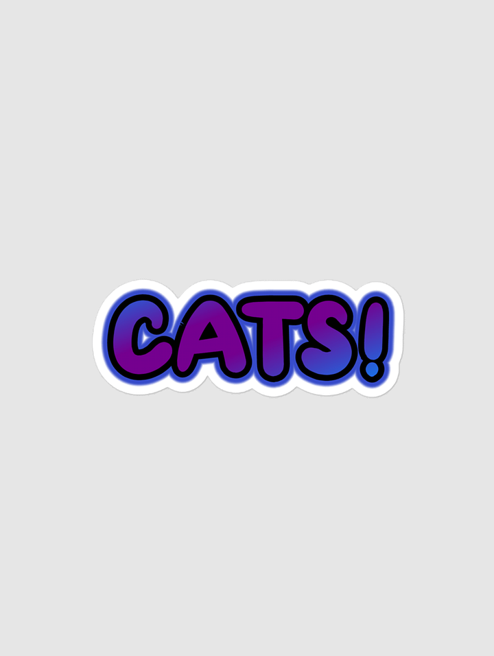 CATS! Bubble-free sticker product image (1)