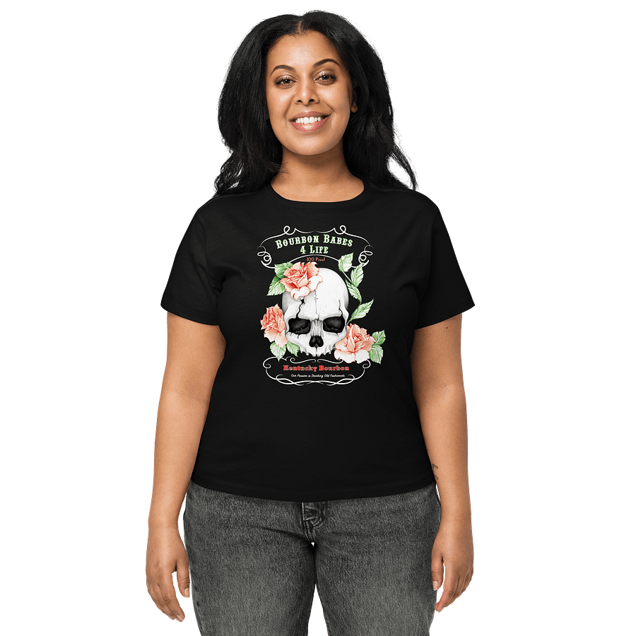 Bourbon Babes Skull Roses Tee product image (1)