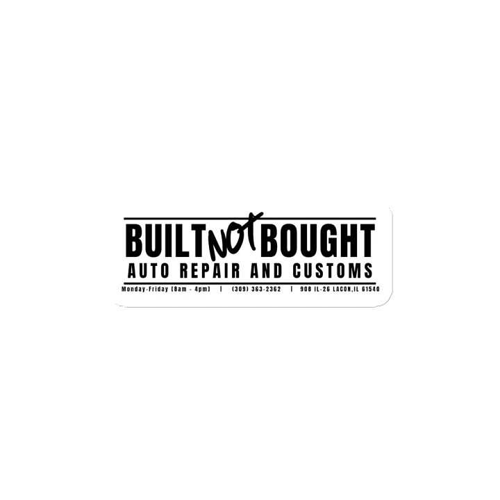 Built Not Bought Business Magnet product image (2)