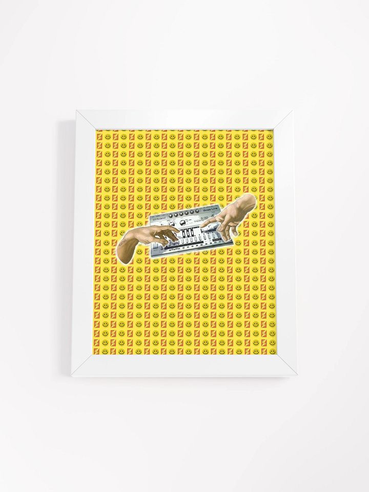 The creation of Roland TB 303, by Frank Fonik, Techno EDM Framed High Quality Matte Poster product image (1)