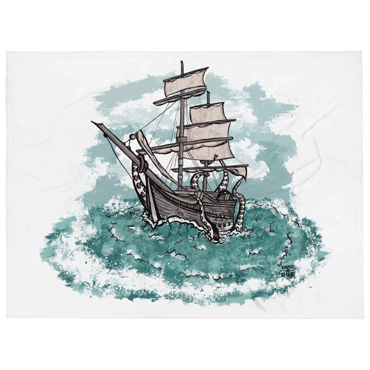 Kraken Attack Throw Blanket product image (1)