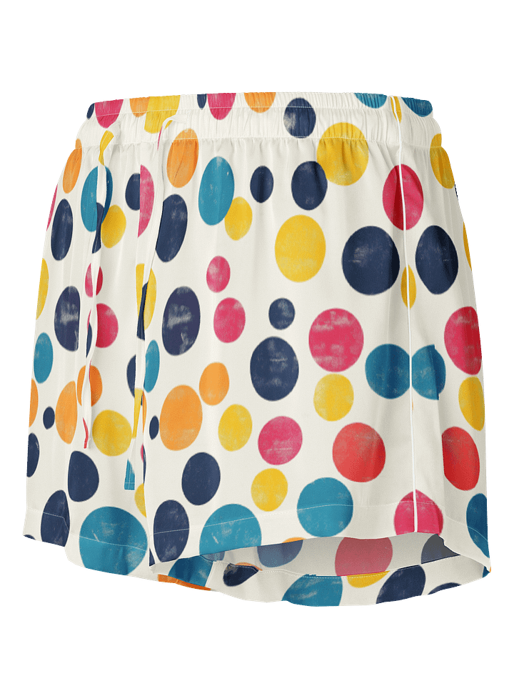 Polka Dot Illusion Vintage Retro Women's Pajama Shorts product image (1)