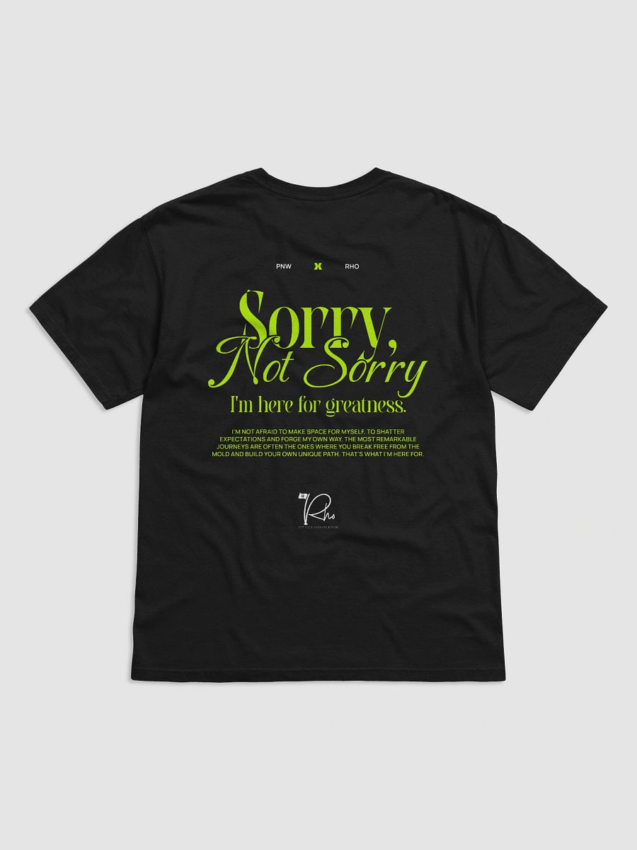 Sorry Not Sorry x Rho Adult Tee product image (8)