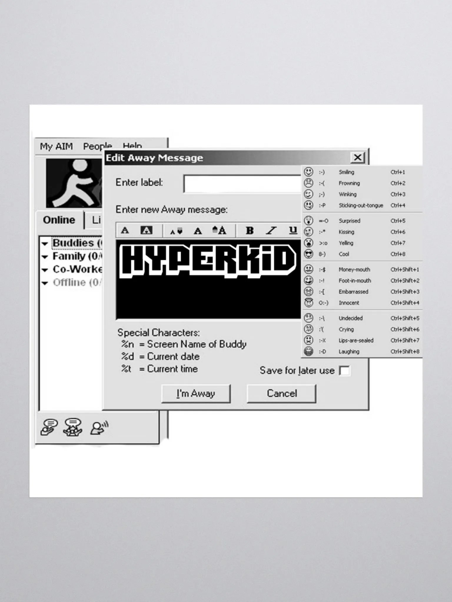 Hyperkid Away Message Sticker product image (1)