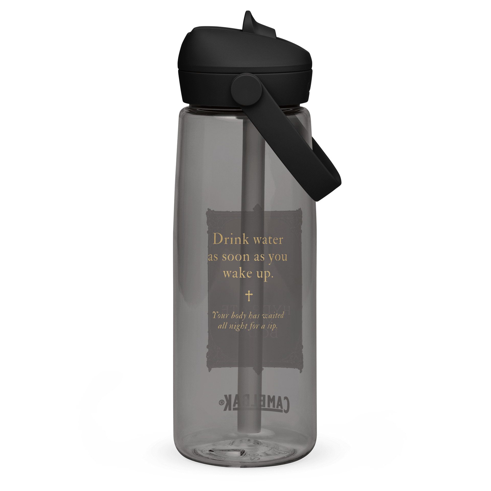 Hydrate Your Body Quest Bottle (Front + Back Design) product image (2)