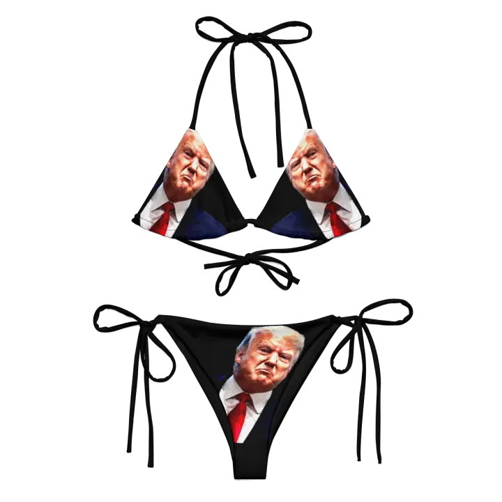 Disgraceful - Trump Smirk Black Bikini Set product image (1)