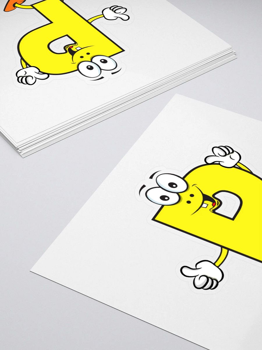 P Letter Cartoon Character Sticker product image (11)