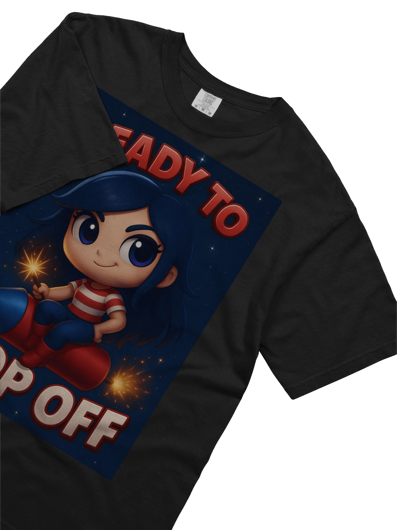 Pop Off Blue Rocket T-Shirt product image (14)