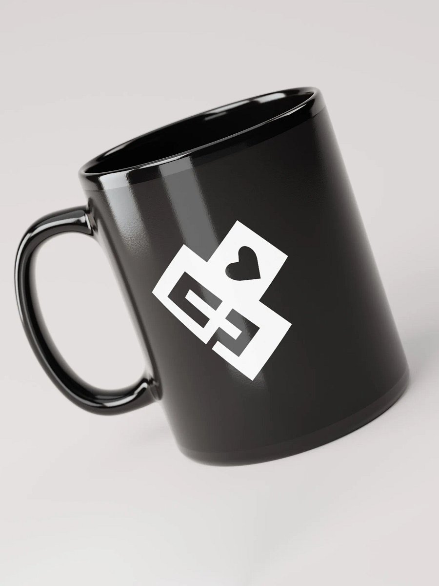 OptimusProcrastinus HeartChip Mug (White on Black) product image (5)