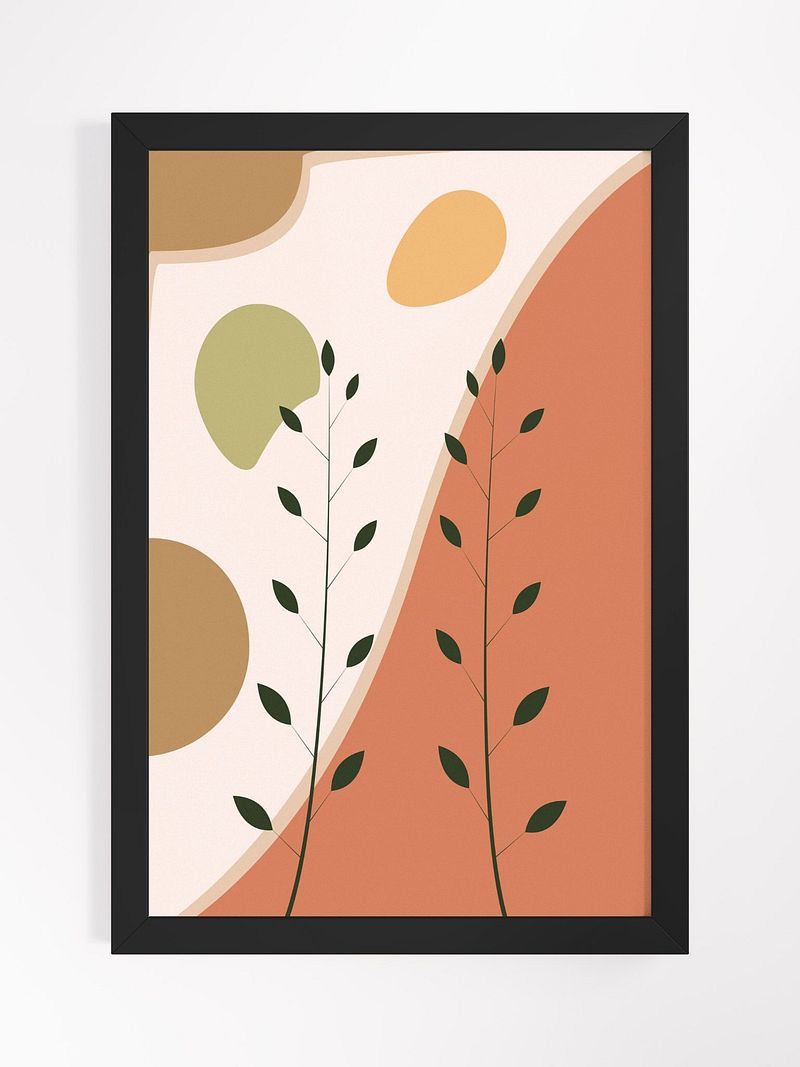 Organic Minimalism Framed Poster