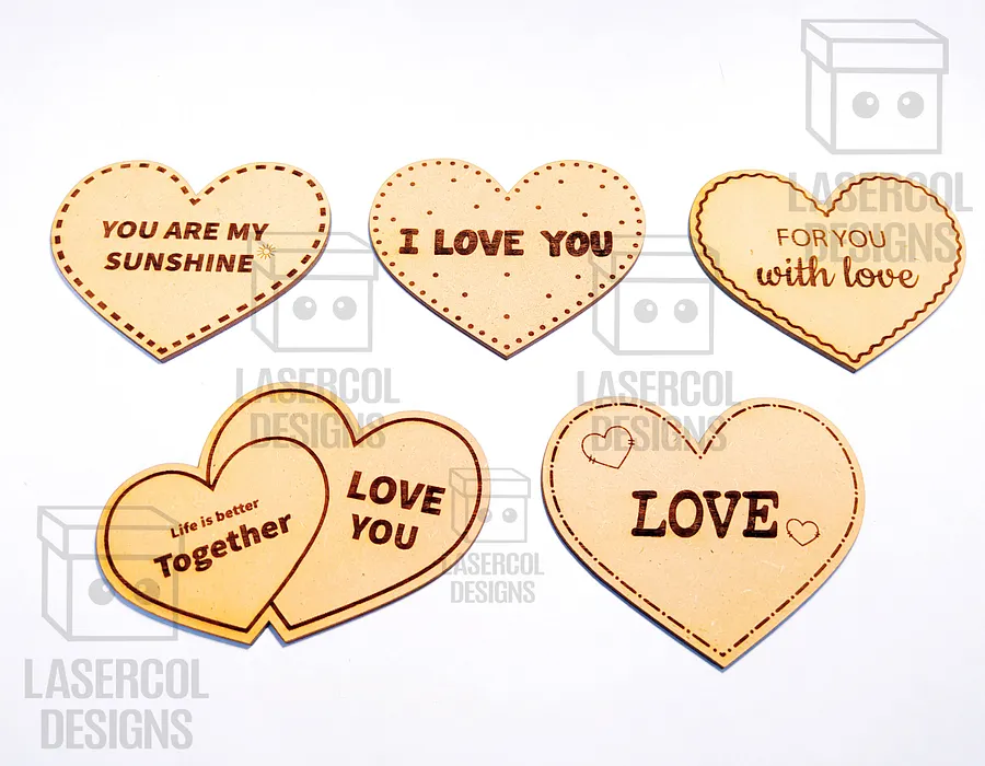 Hearts Set 4 - Laser Cut Files product image (7)