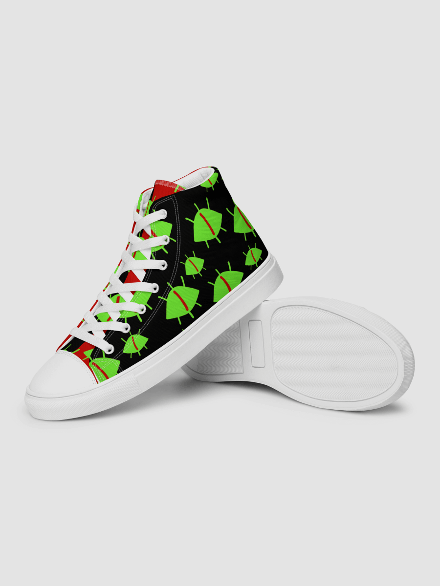 "Always Watching" Chaos Colored High Top Canvas Shoes product image (8)