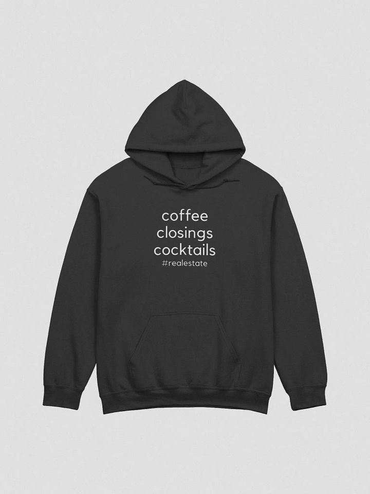UNISEX - coffee, closings, cocktails hoodie product image (1)
