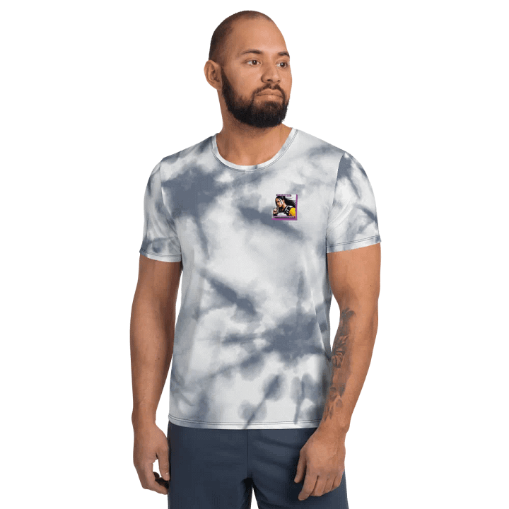 Radial Tie-Dye Cartoon Athletic Tee product image (1)
