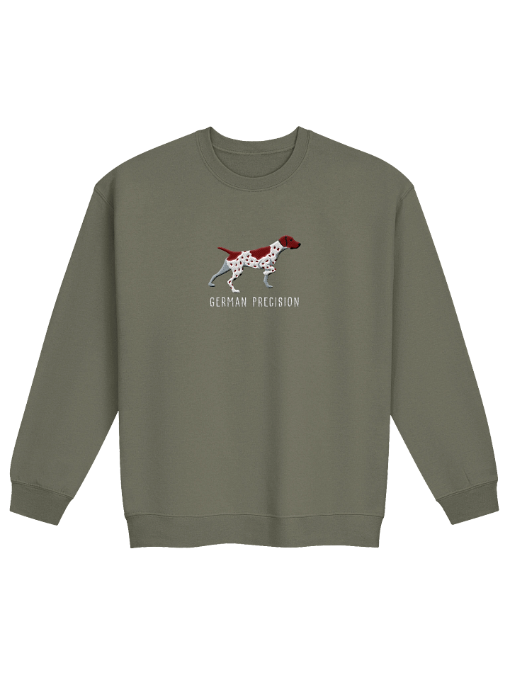 German Precision Sweatshirt (Embroidered) of a German Shorthaired Pointer(Liver & White) product image (13)