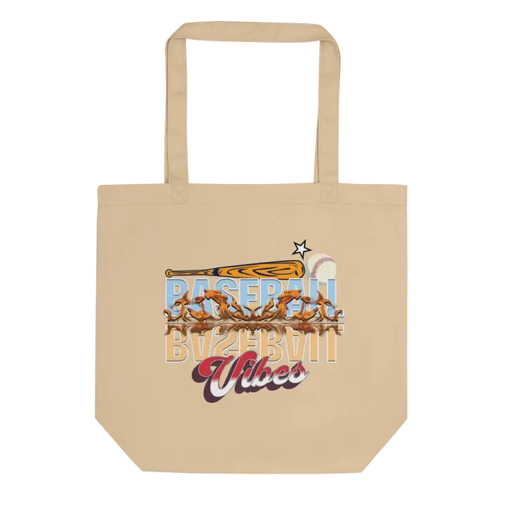 Baseball Flaming Vibes Tote Bag product image (1)
