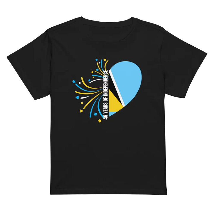 Saint Lucia Love Baby Tee product image (3)
