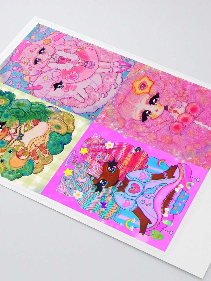 Kawaii Sticker Collection - Set of 4 product image (2)