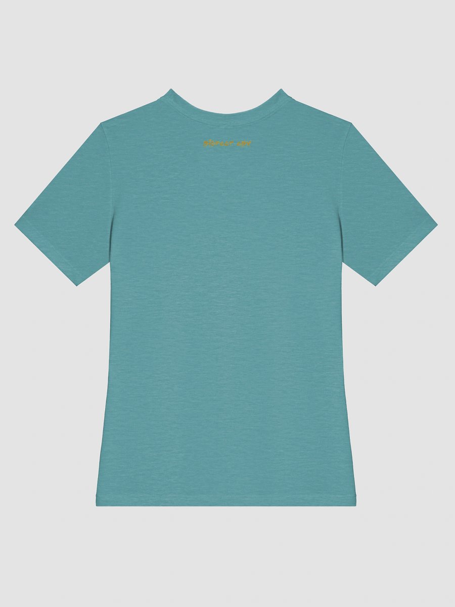 Destination Bigfoot Bronco Bigfoot Logo Bella+Canvas Women's Supersoft Relaxed-fit T-Shirt (Heather Blue Lagoon) product image (4)