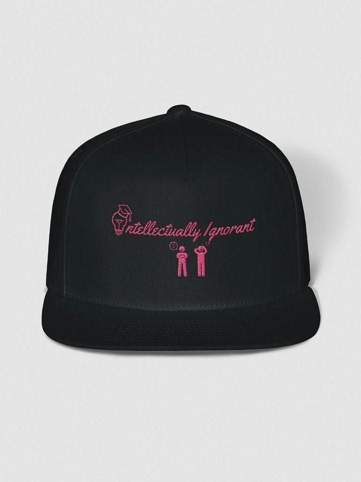 Intellectually Ignorant ( PINK LOGO) Snapback hat product image (1)