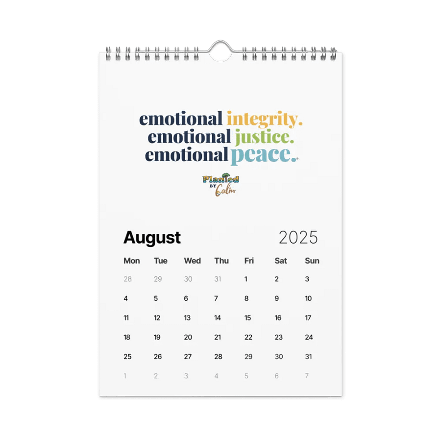 Official Planted By Calm | Calm Keepers Wall Calendar (Choose Start Day and Size) product image (4)