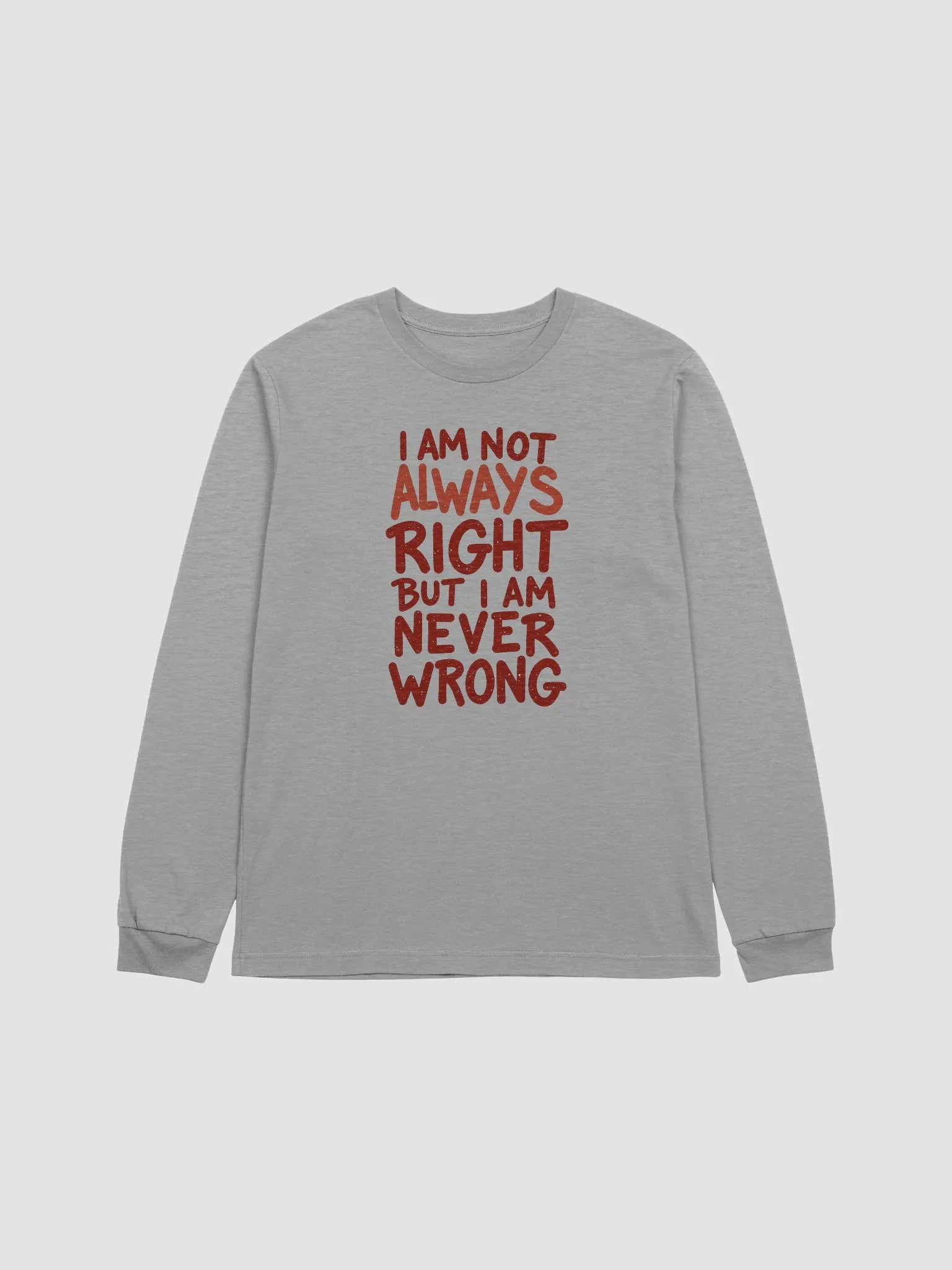 Never Wrong Long Sleeve Tee product image (1)
