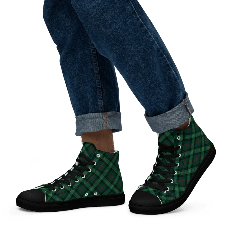 Ross Hunting Tartan Men's High Top Shoes product image (5)