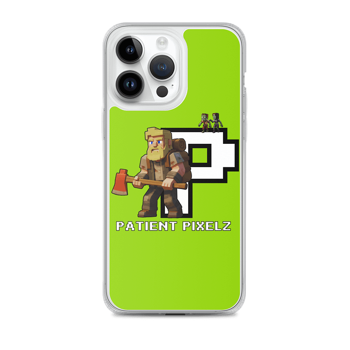 Patient PixelZ P Logo iPhone® MagSafe® Case (Neon Green) product image (2)
