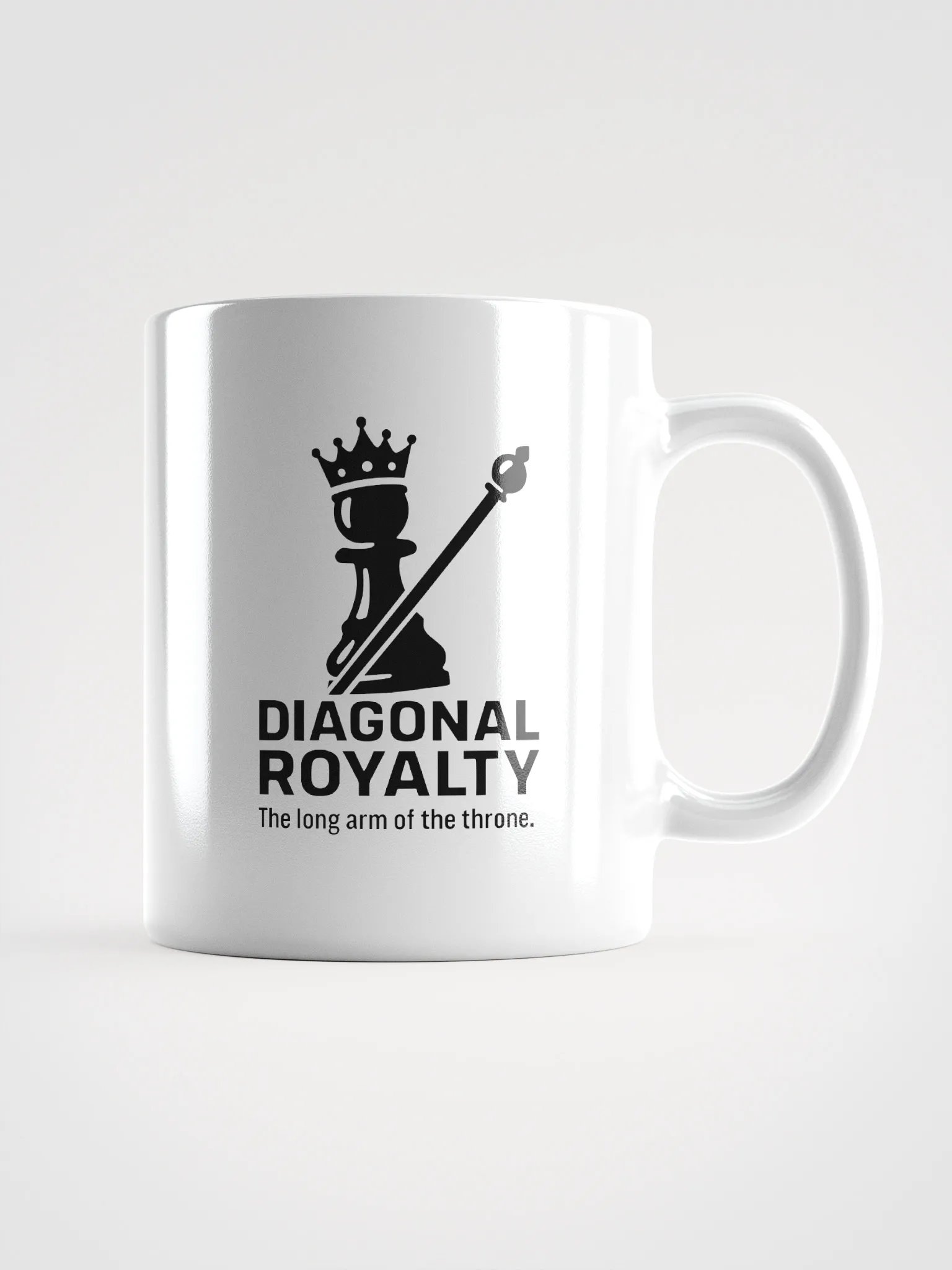 Diagonal Royalty - White Glossy Mug product image (1)