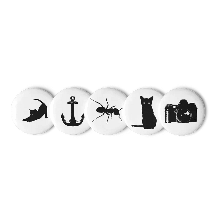 Minimalist Icon Pin Set – Pack of 5 product image (2)