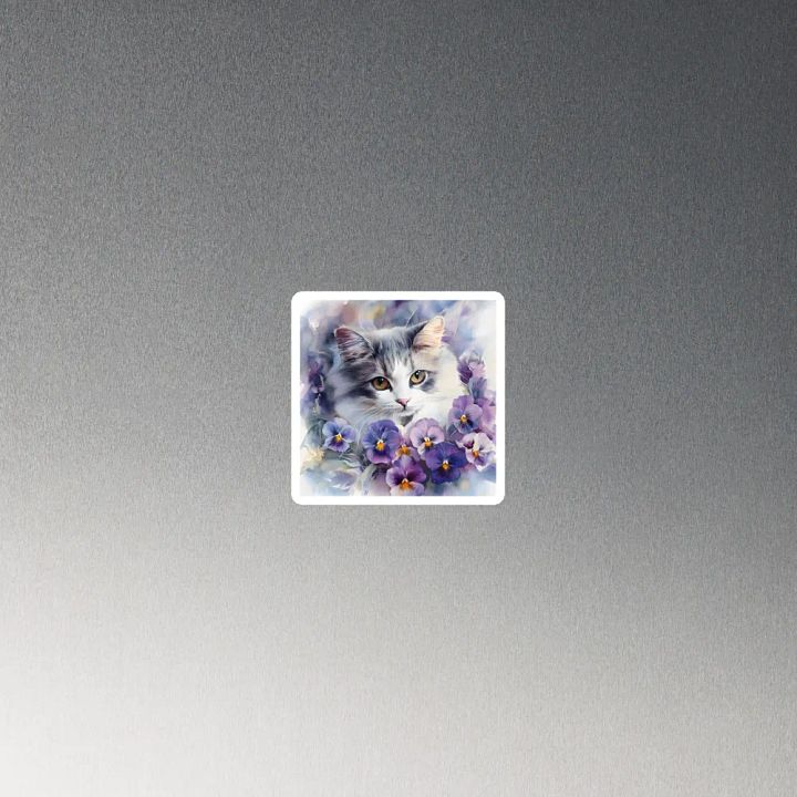 Pansy Cat Magnets product image (4)