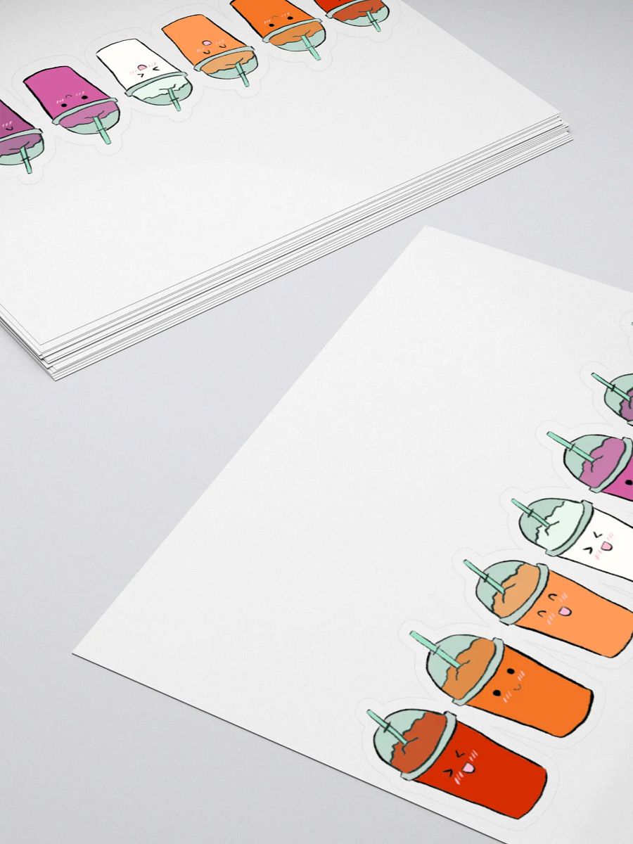 Slushie Buddies: Lesbian Flag Sticker product image (4)