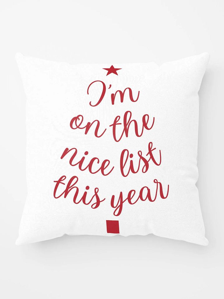 Nice List Christmas Tree Pillow product image (1)