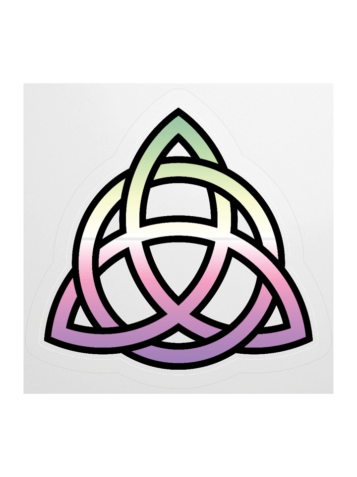 Genderfae Pride Gradient Celtic Knot Sticker product image (1)