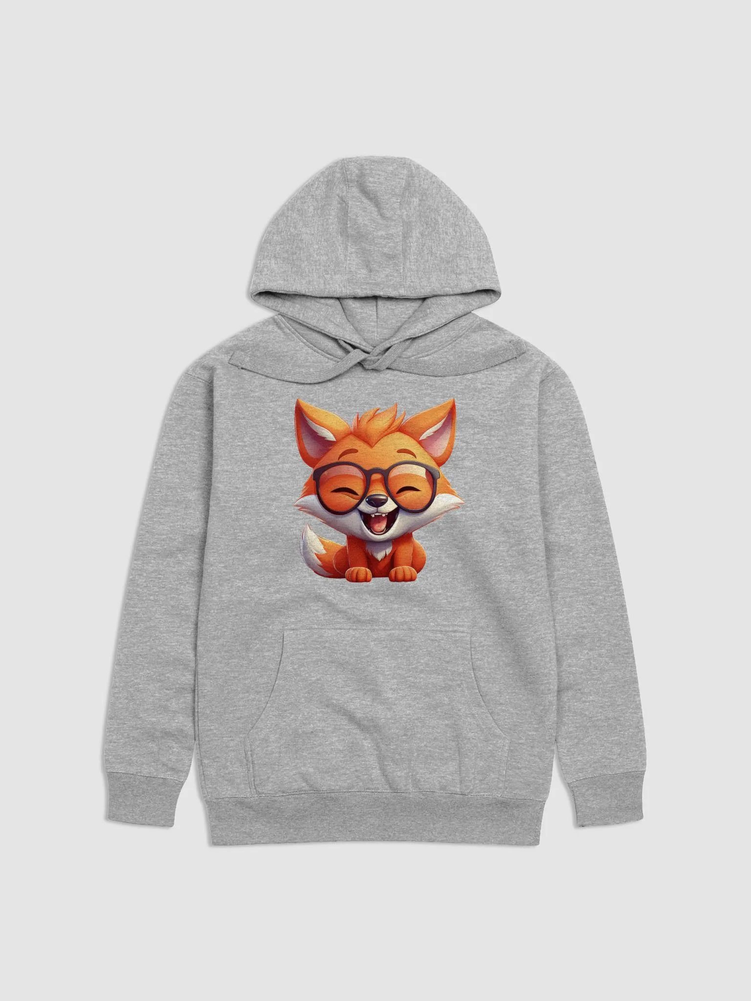 Pull à capuche renard heureux/triste product image (1)